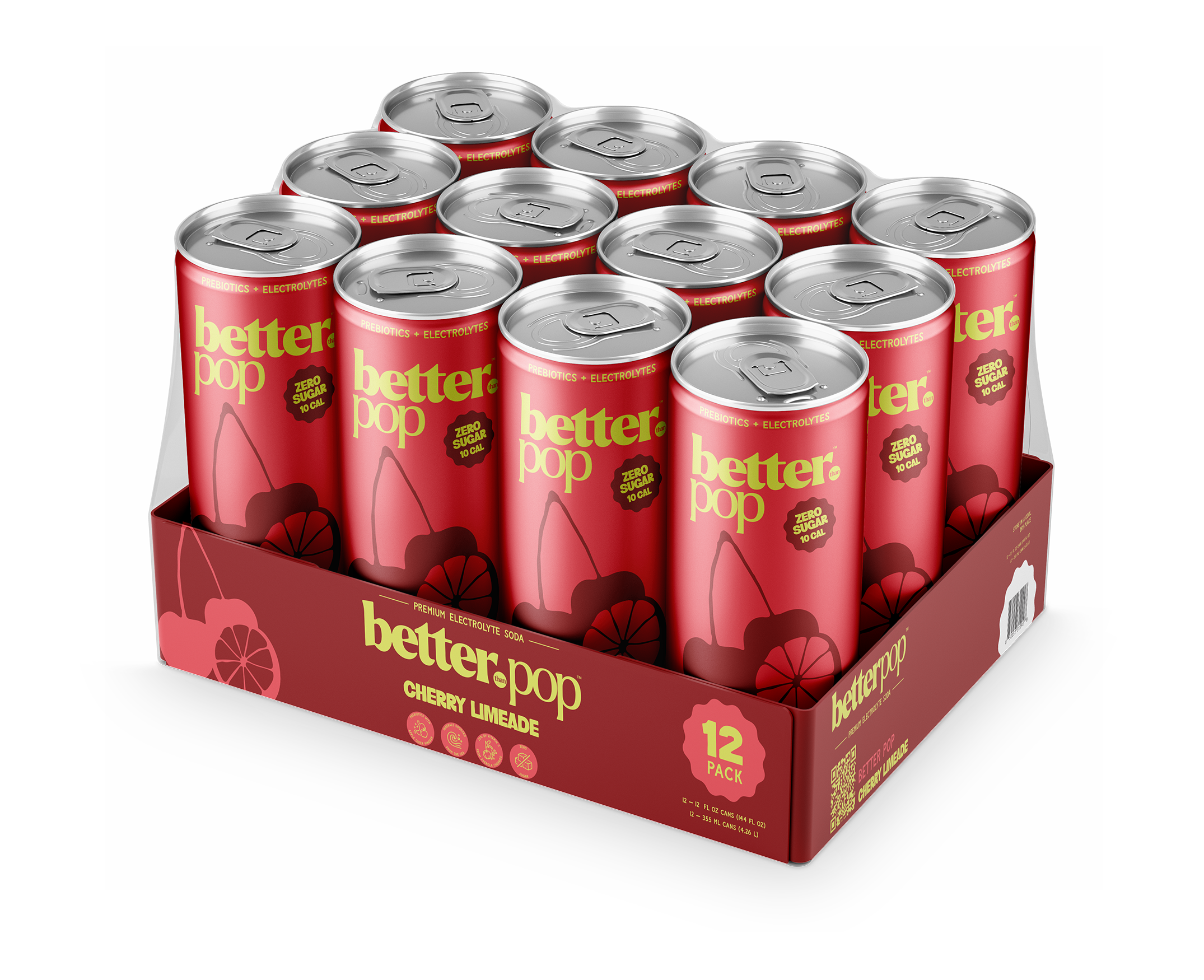 Electrolyte + Prebiotic Soda - Cherry Limeade