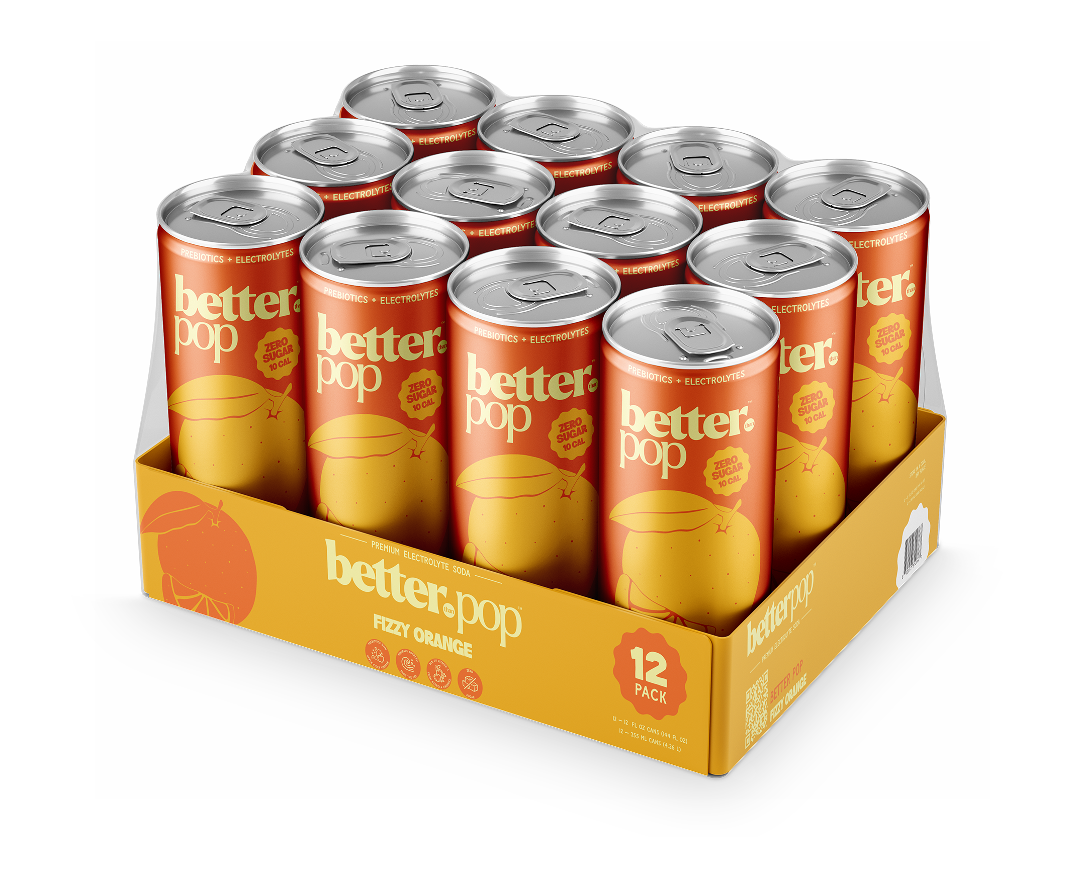Electrolyte + Prebiotic Soda - Fizzy Orange