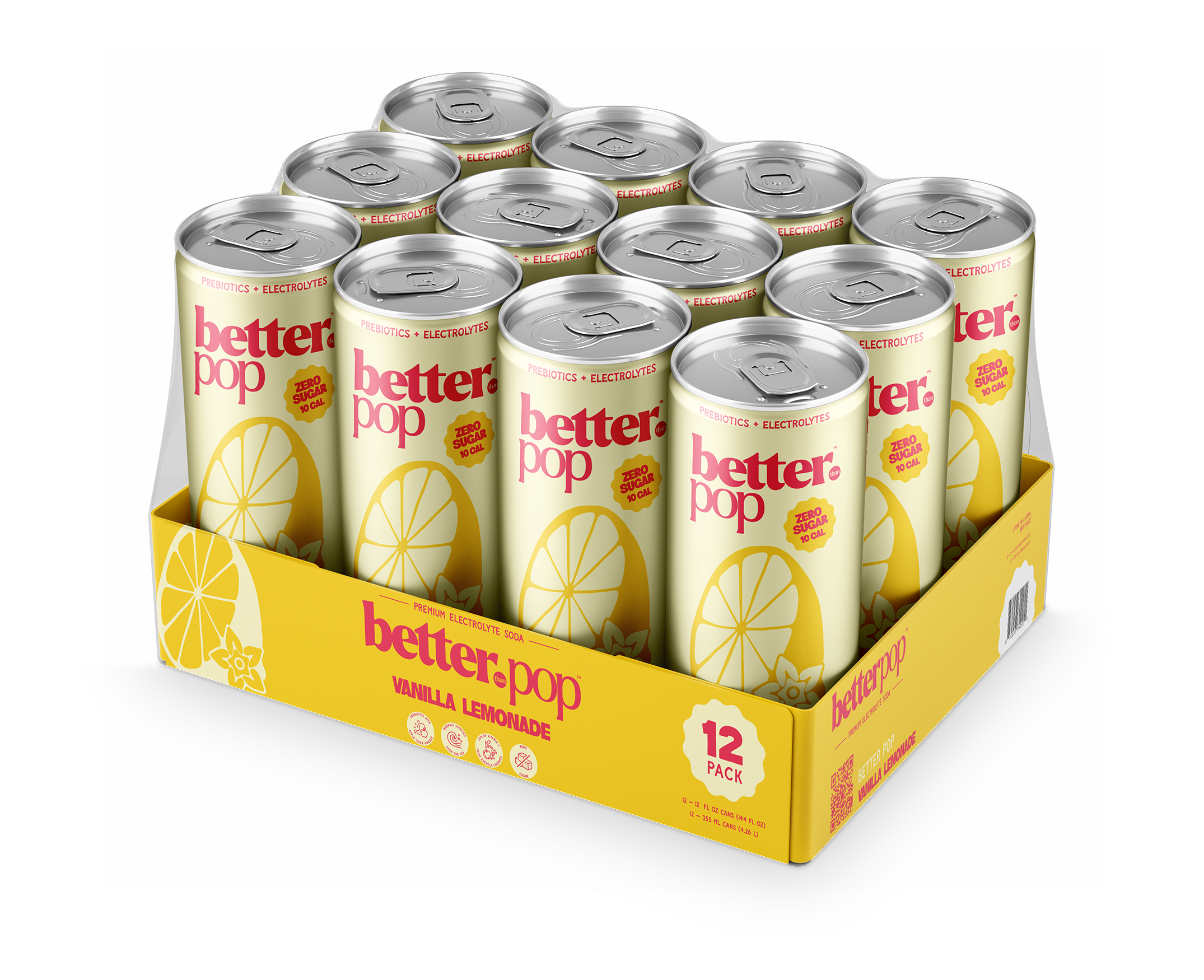 Electrolyte + Prebiotic Soda - Vanilla Lemonade