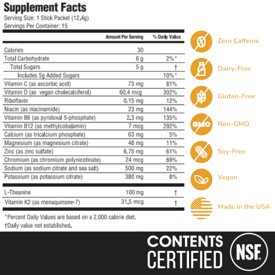 Electrolyte + Vitamin Supplement Powder