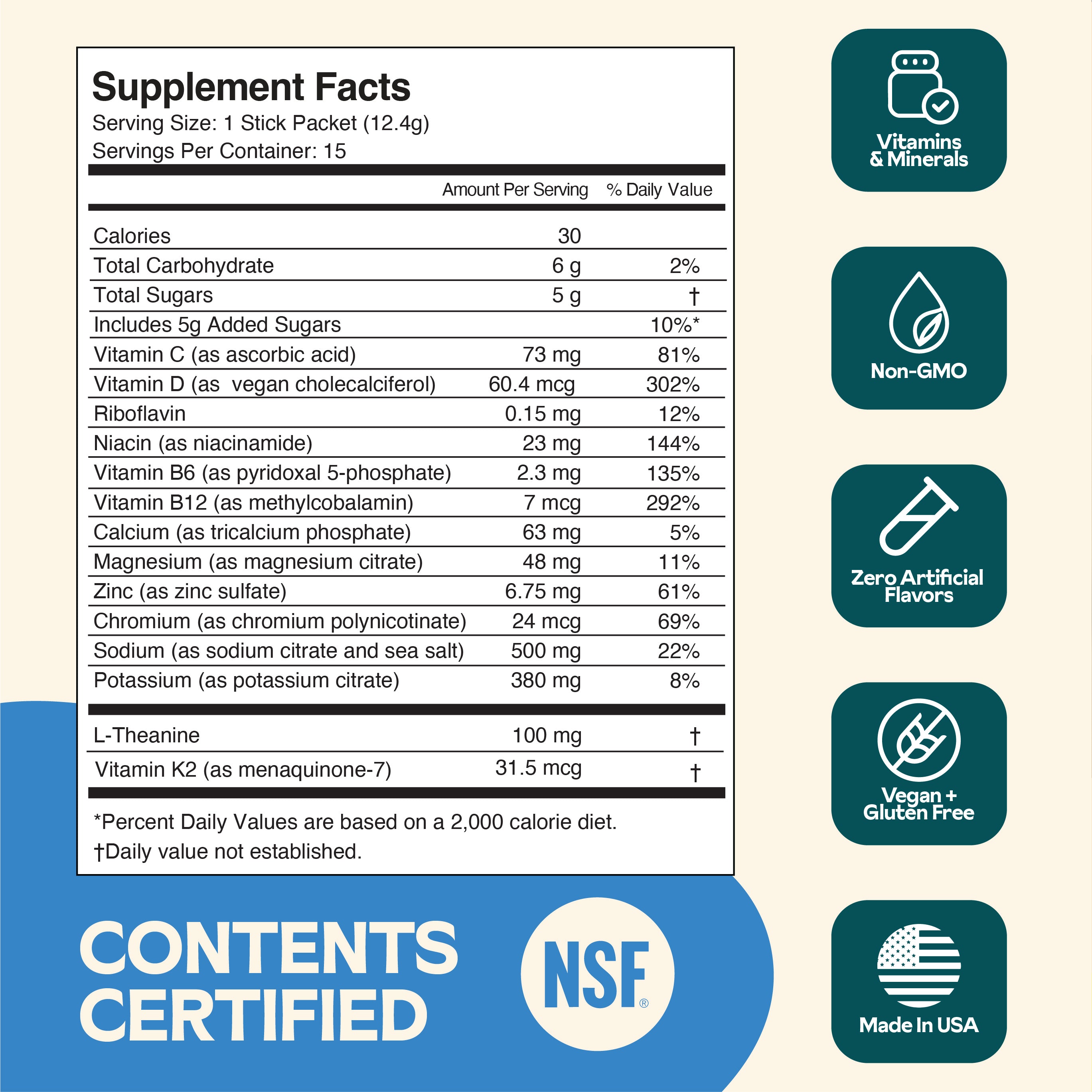 Blue Raspberry: Electrolyte + Vitamin Supplement Powder