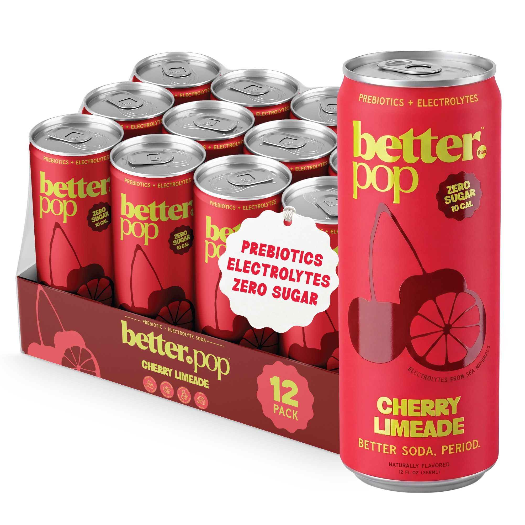 Electrolyte + Prebiotic Soda - Cherry Limeade