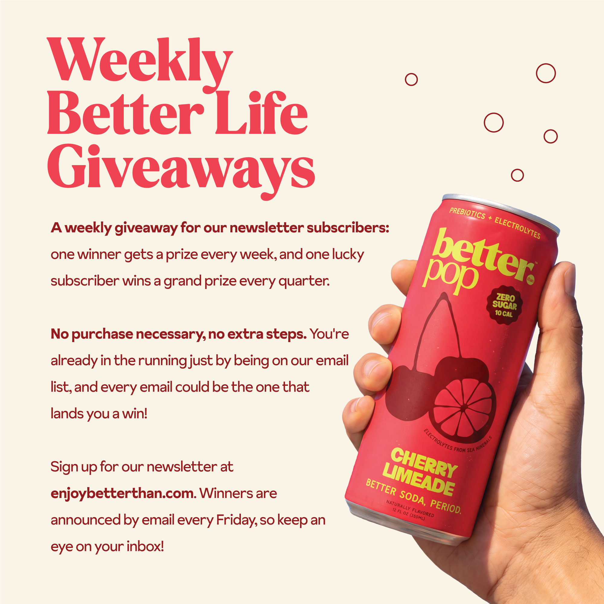 Electrolyte + Prebiotic Soda - Cherry Limeade