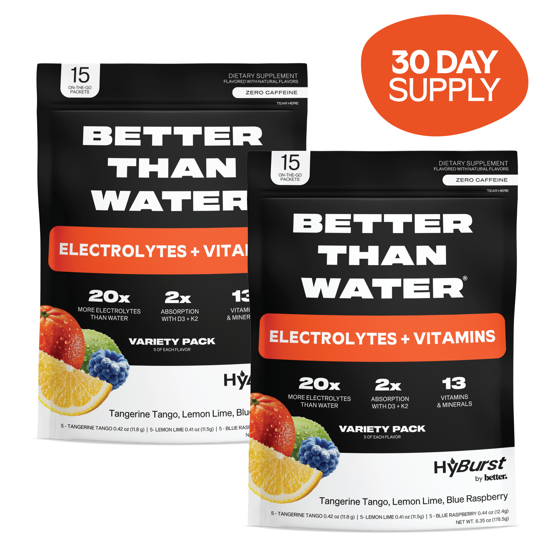 Citrus Variety Pack: Electrolyte + Vitamin Supplement Powder