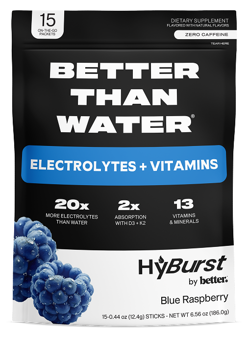 Blue Raspberry: Electrolyte + Vitamin Supplement Powder Multipacks
