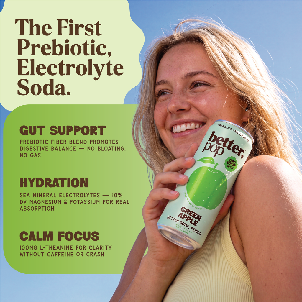 Electrolyte + Prebiotic Soda - Green Apple