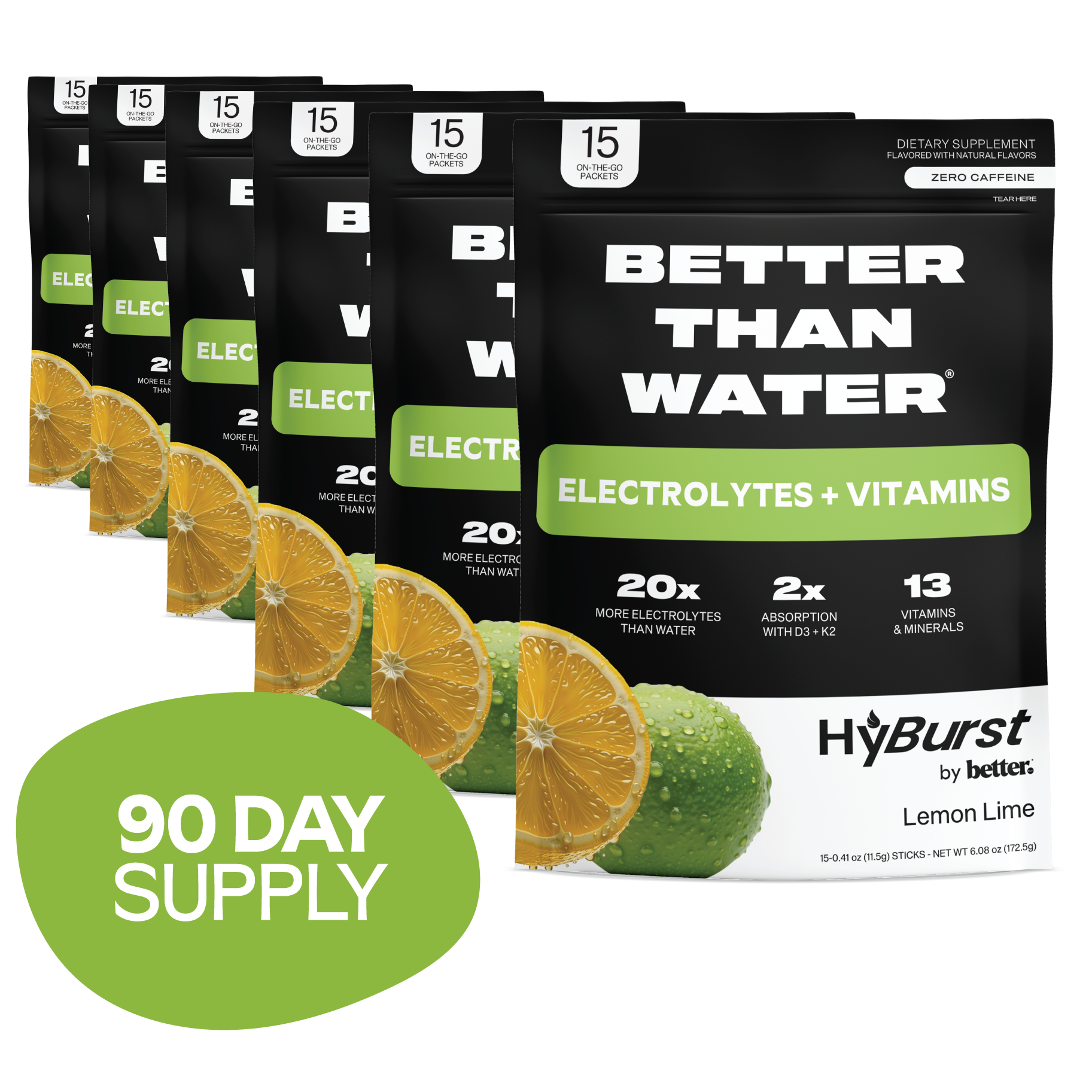 Lemon Lime : Electrolyte + Vitamin Supplement Powder Multipacks