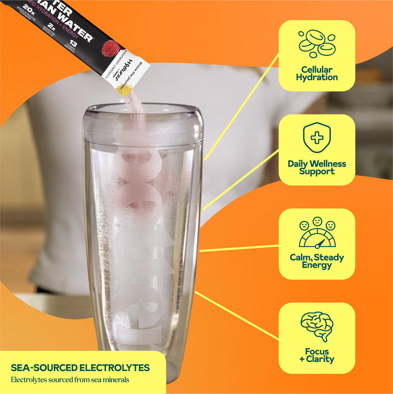 Raspberry Lemonade: Electrolyte + Vitamin Supplement Powder