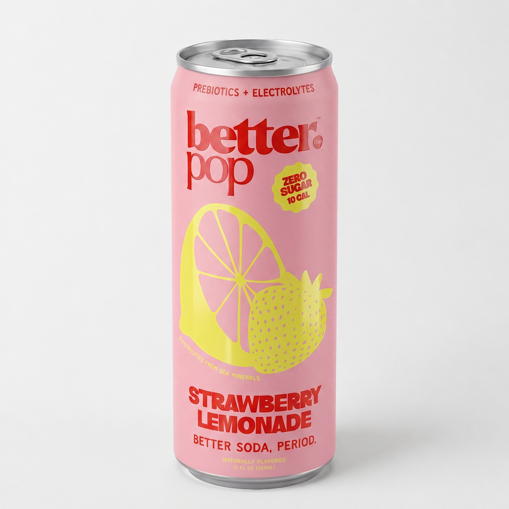 Electrolyte + Prebiotic Soda - Strawberry Lemonade