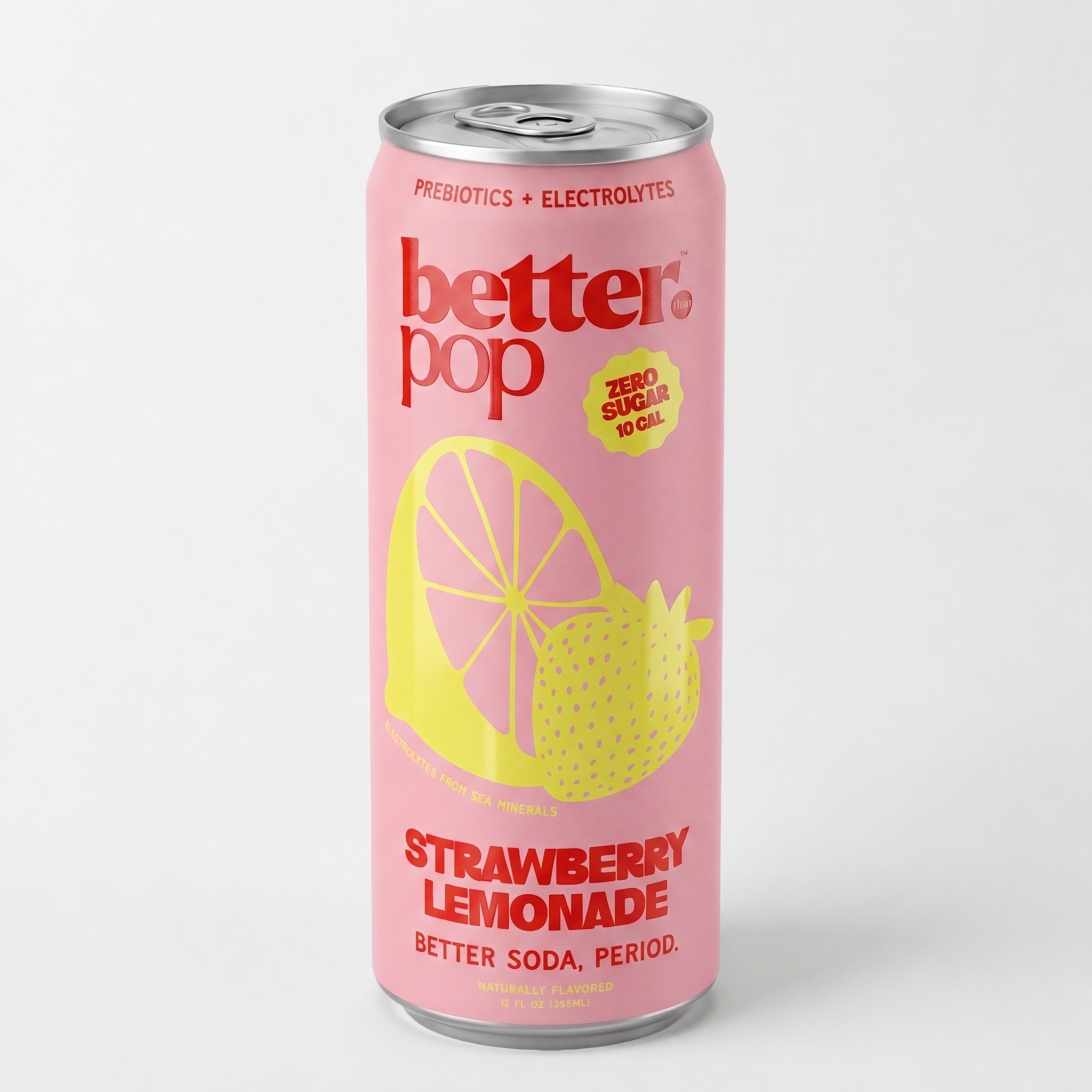 Electrolyte + Prebiotic Soda - Strawberry Lemonade