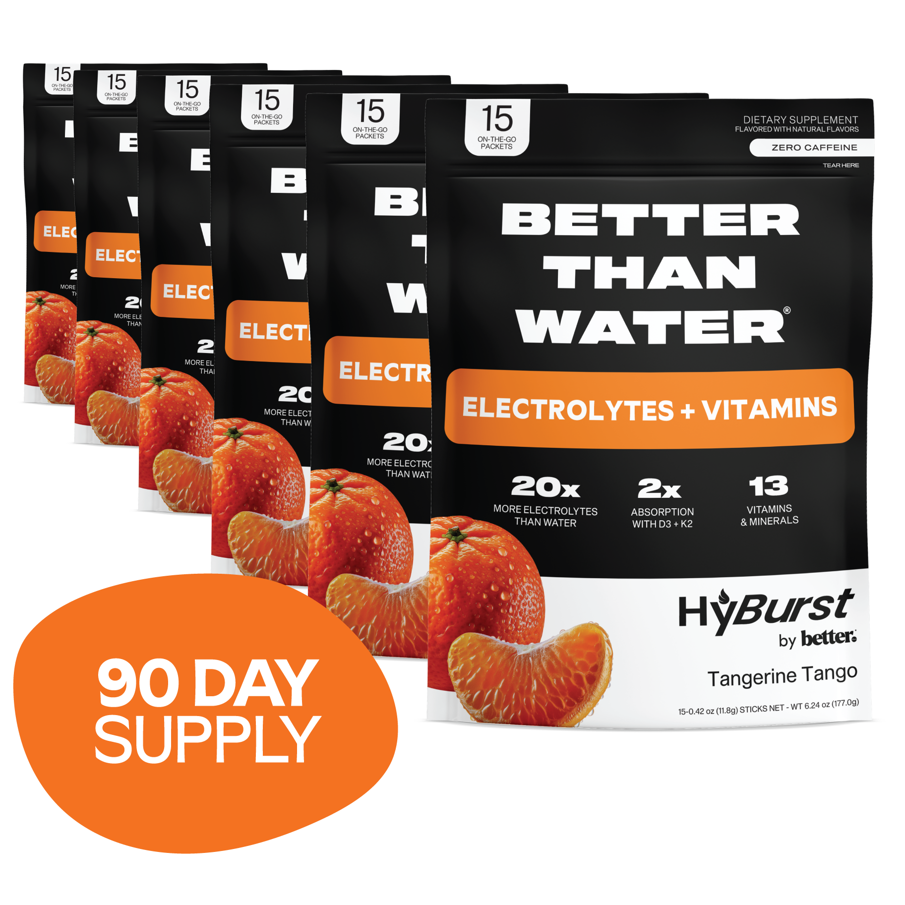 Tangerine Tango: Electrolyte + Vitamin Supplement Powder Multipacks