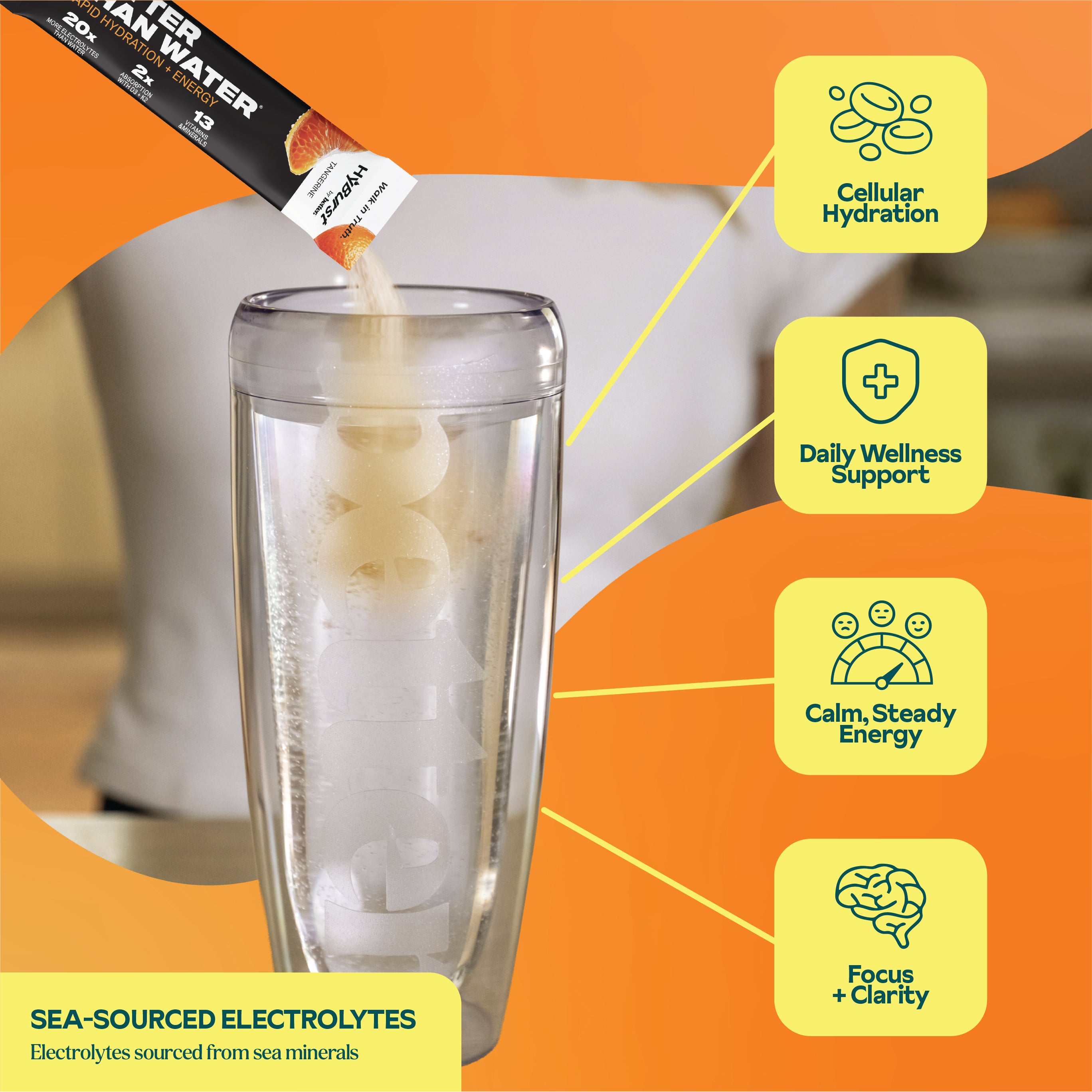 Tangerine Tango: Electrolyte + Vitamin Supplement Powder