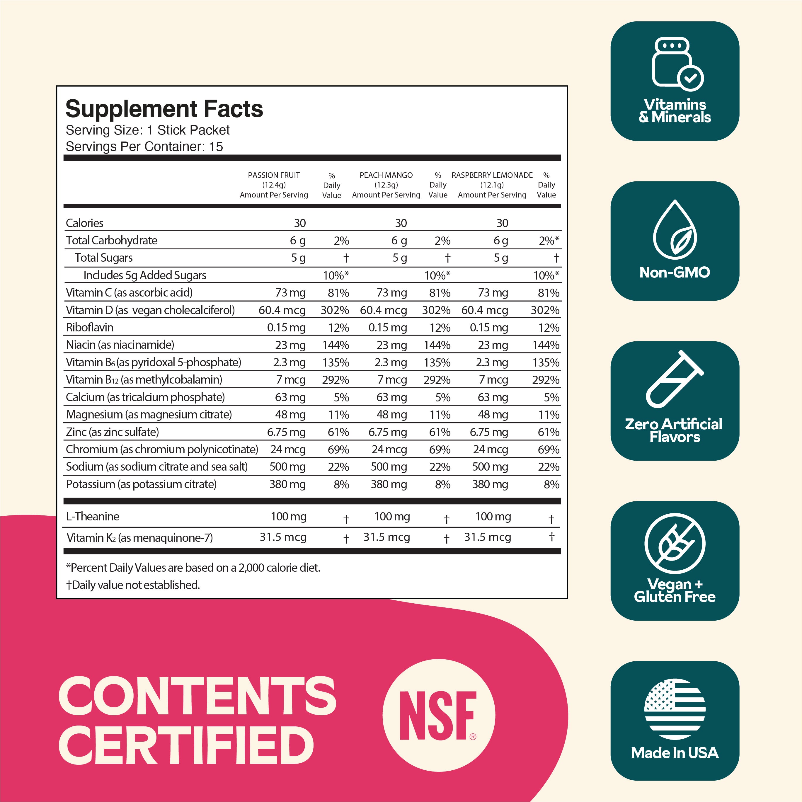 Tropical Variety Pack: Electrolyte + Vitamin Supplement Powder