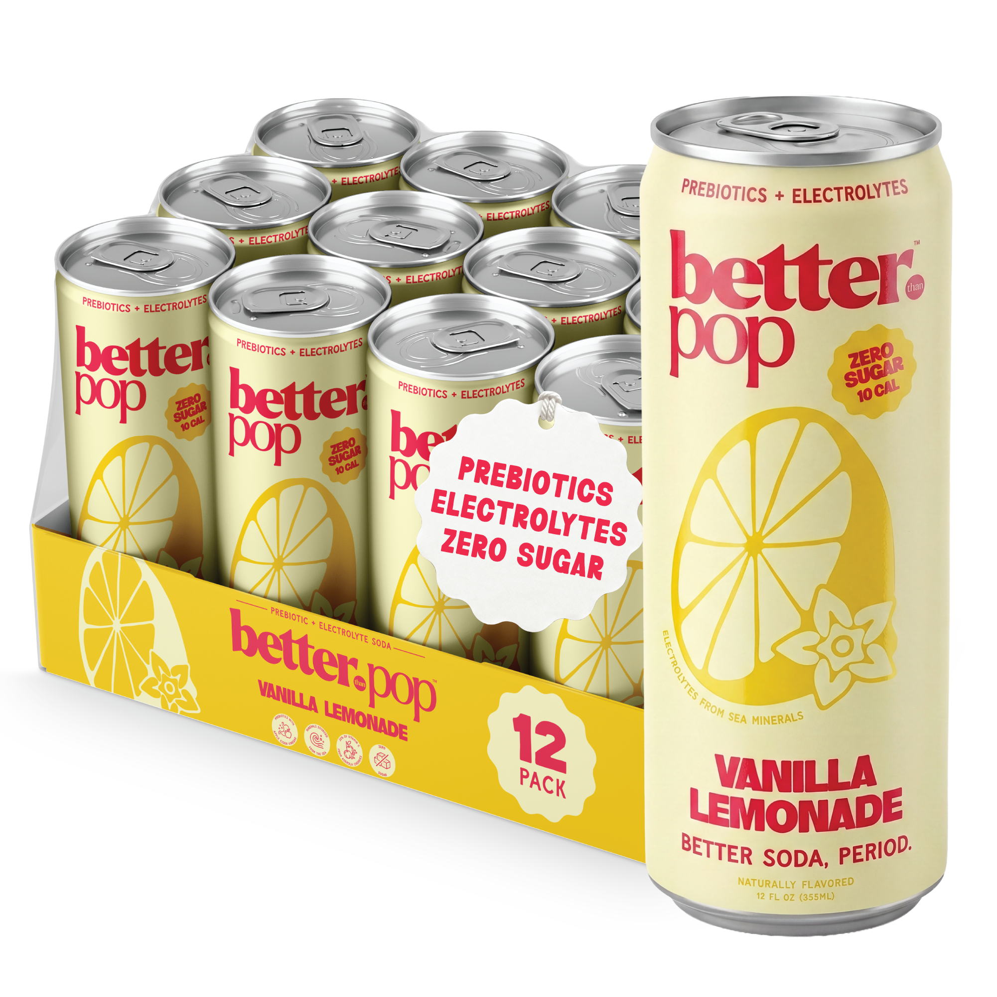 Electrolyte + Prebiotic Soda - Vanilla Lemonade