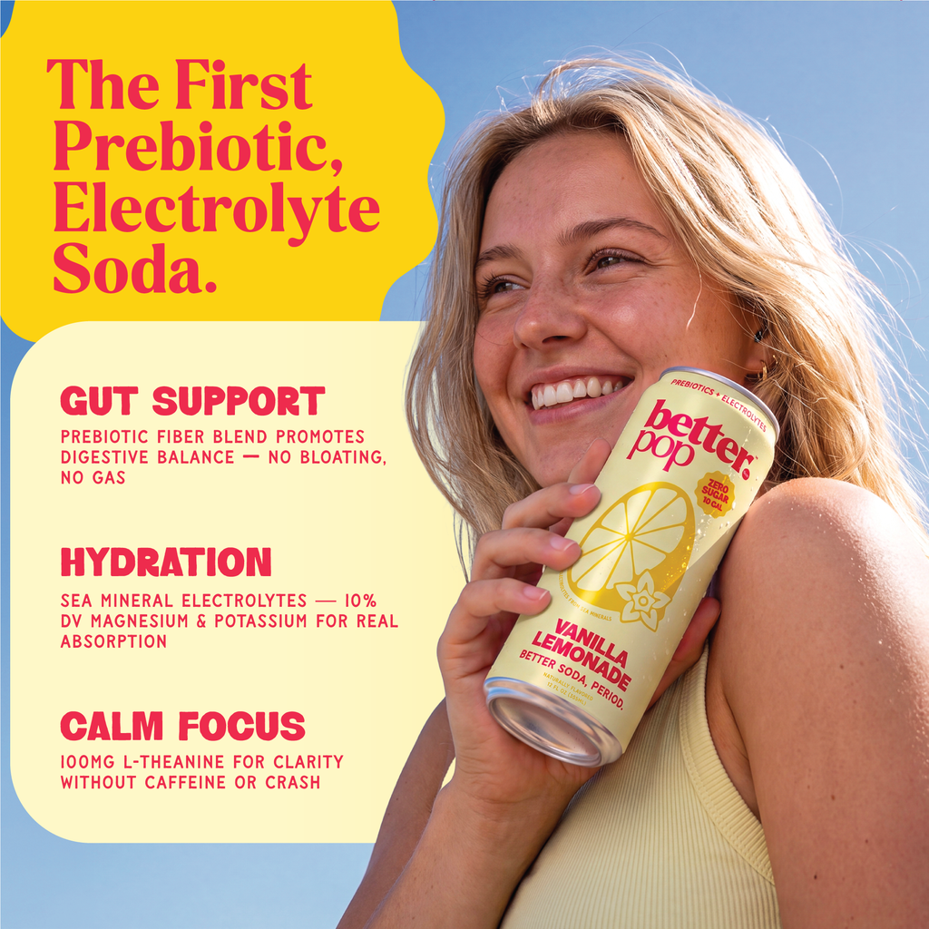 Electrolyte + Prebiotic Soda - Vanilla Lemonade