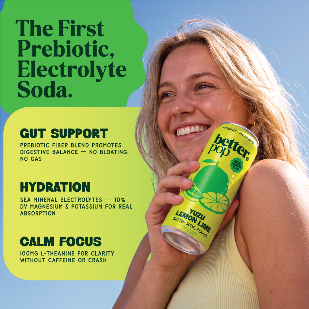 Electrolyte + Prebiotic Soda - Yuzu Lemon Lime
